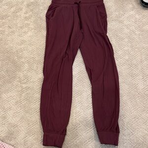 Lululemon Burgundy Jogger Pants